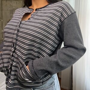 vintage striped cardigan